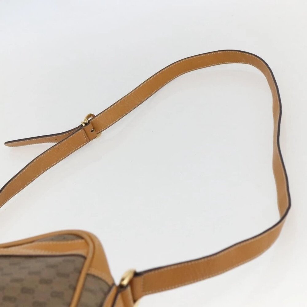 GUCCI Micro GG Supreme Shoulder Bag PVC Beige Gold - Picture 9 of 16